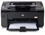 HP LaserJet Pro P1102w: monochrome USB/Wi-Fi printing with firmware-qualified AirPrint manufacturer reference