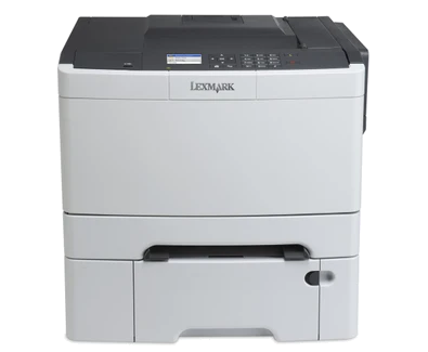 Lexmark CS410dtn: color duplex with the included duo tray manufacturer reference