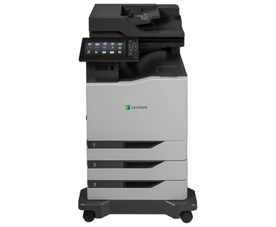 Lexmark CX825dte: color single-pass capture with three included paper drawers manufacturer reference