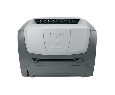 Lexmark E250dn: wired sharing and ordinary-paper duplex manufacturer reference