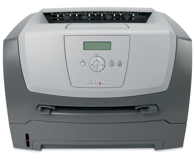 Lexmark E350d: local duplex printing with a text panel manufacturer reference