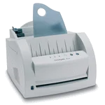Lexmark E210: legacy USB monochrome printing with a 150-sheet paper tray manufacturer reference