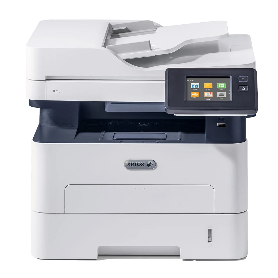 Xerox B215: earlier monochrome MFP with color scanning and analog fax manufacturer reference