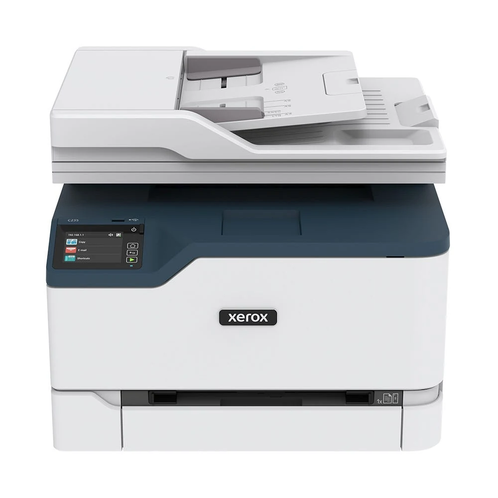 Xerox C235/DNI: color documents with a Legal feeder and Letter/A4 glass manufacturer reference
