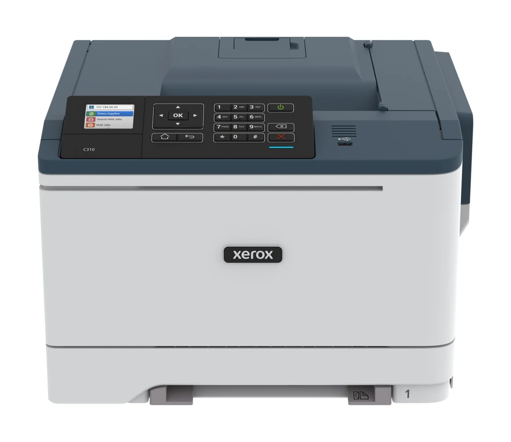 Xerox C310: color duplex printing with a compact standard paper supply manufacturer reference
